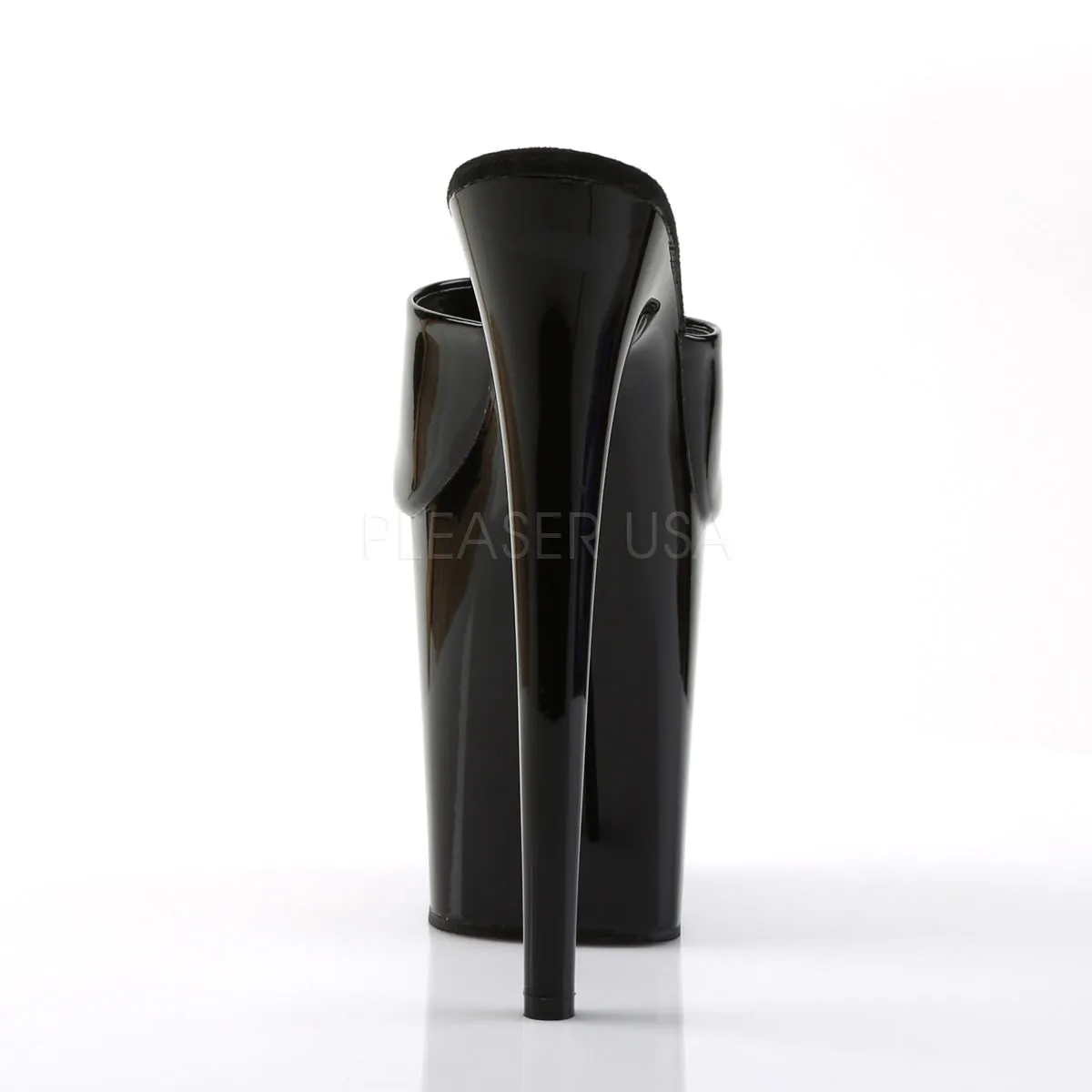 8 Inch Heel FLAMINGO-801 Black Patent