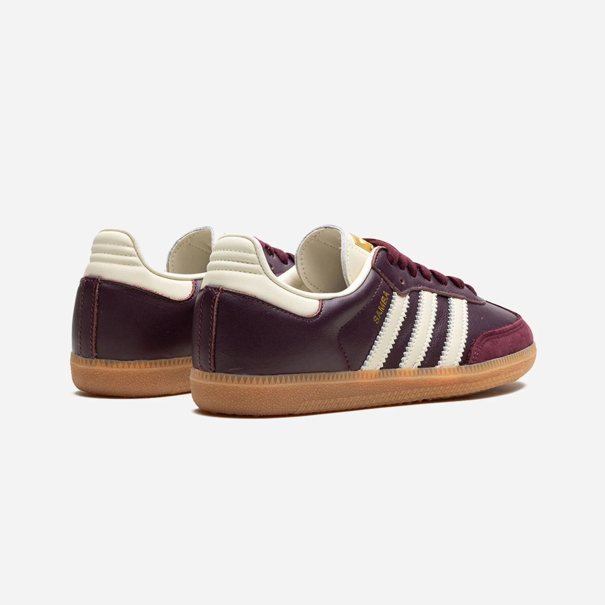 ADIDAS SAMBA OG MAROON GOLD METALLIC