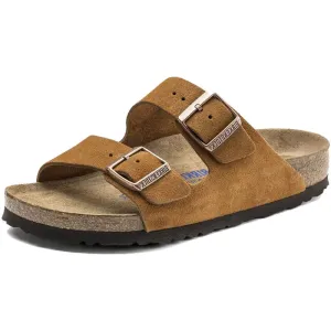 Adult Birkenstock Arizona Soft Footbed Suede Leather - Narrow