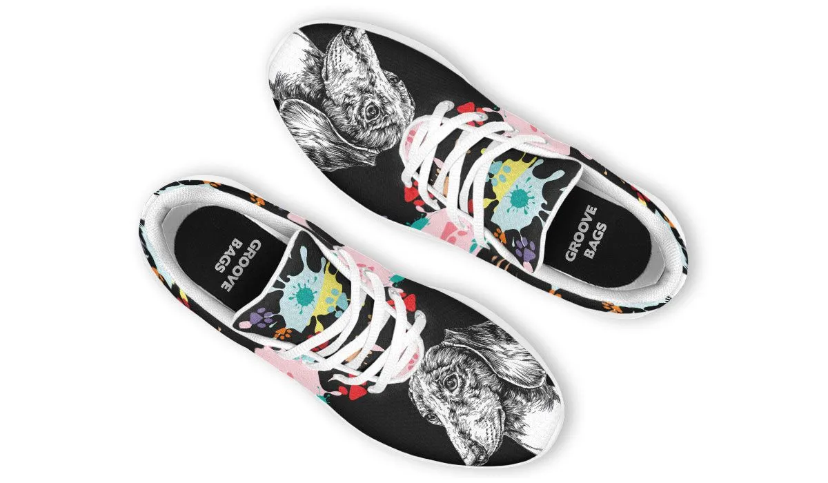 Artsy Dachshund Sneakers