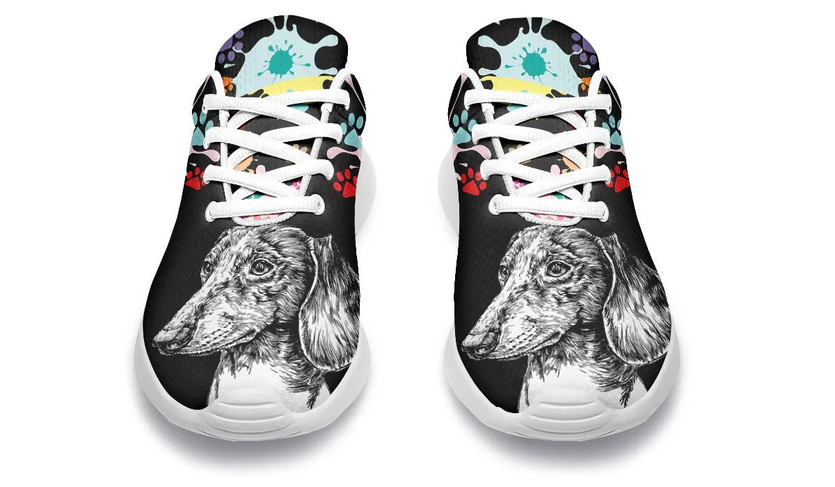 Artsy Dachshund Sneakers