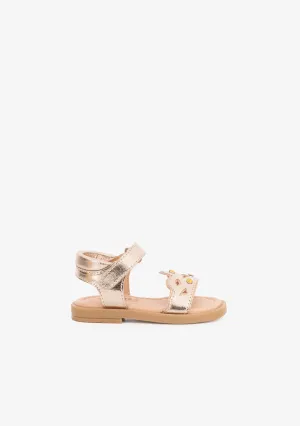 Baby's Crown Platinum Leather Sandals