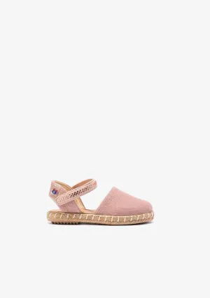 Baby's Pink Adherent Strip Espadrilles