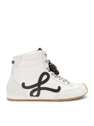 BALLET RUNNER 2.0 HIGH SNEAKER IN NYLON AND CALFSKIN