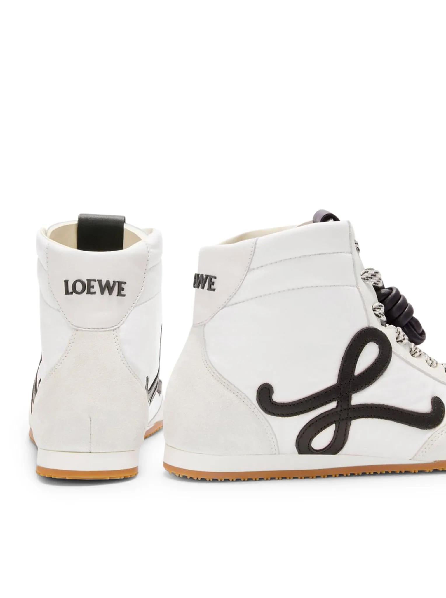 BALLET RUNNER 2.0 HIGH SNEAKER IN NYLON AND CALFSKIN