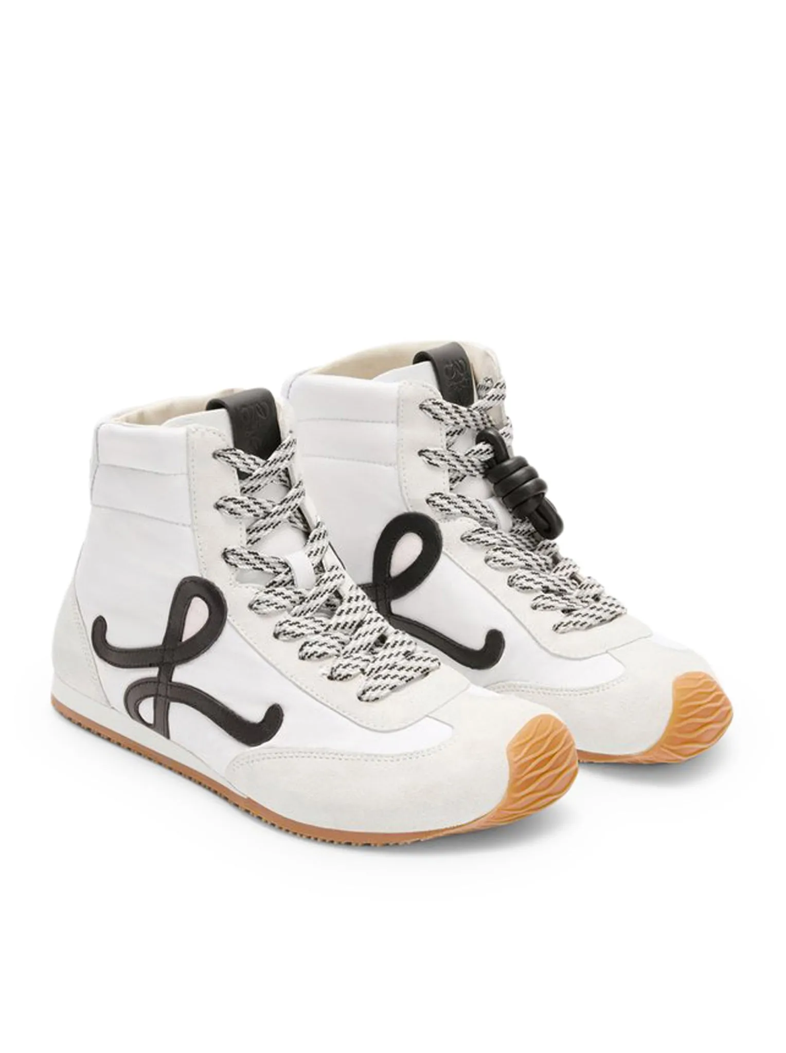 BALLET RUNNER 2.0 HIGH SNEAKER IN NYLON AND CALFSKIN