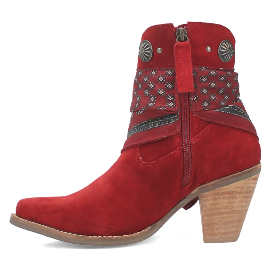 Bandida Leather Boot - Red/Red - DI184-RD