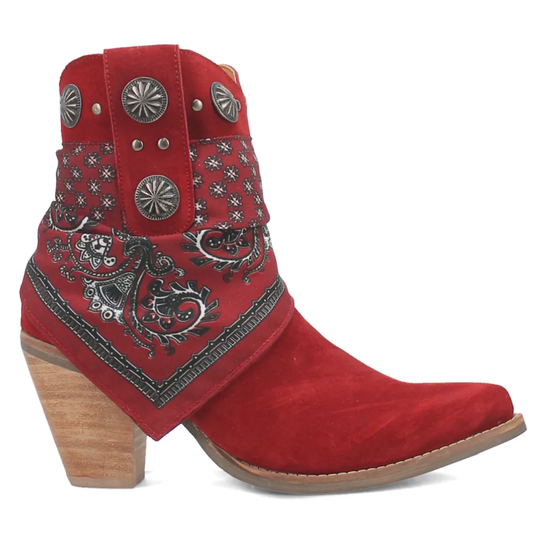 Bandida Leather Boot - Red/Red - DI184-RD