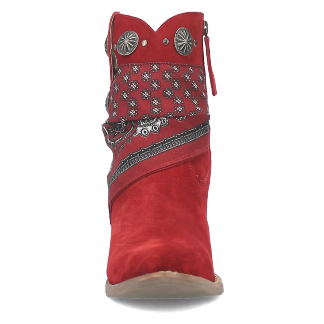 Bandida Leather Boot - Red/Red - DI184-RD