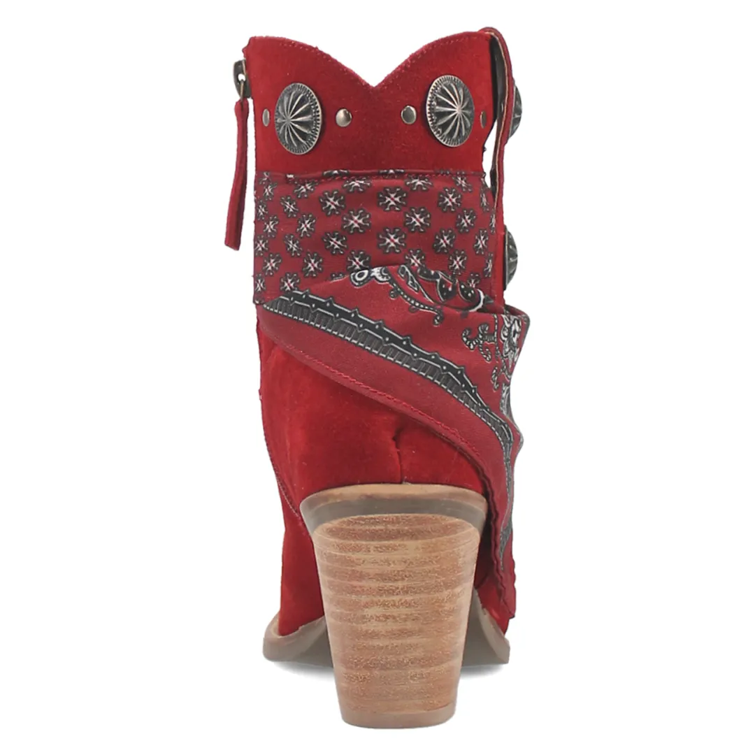 Bandida Leather Boot - Red/Red - DI184-RD