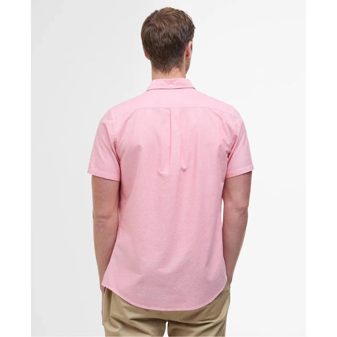 Barbour Oxford Tailored Short-Sleeved Shirt MSH5313 Horizon Orange