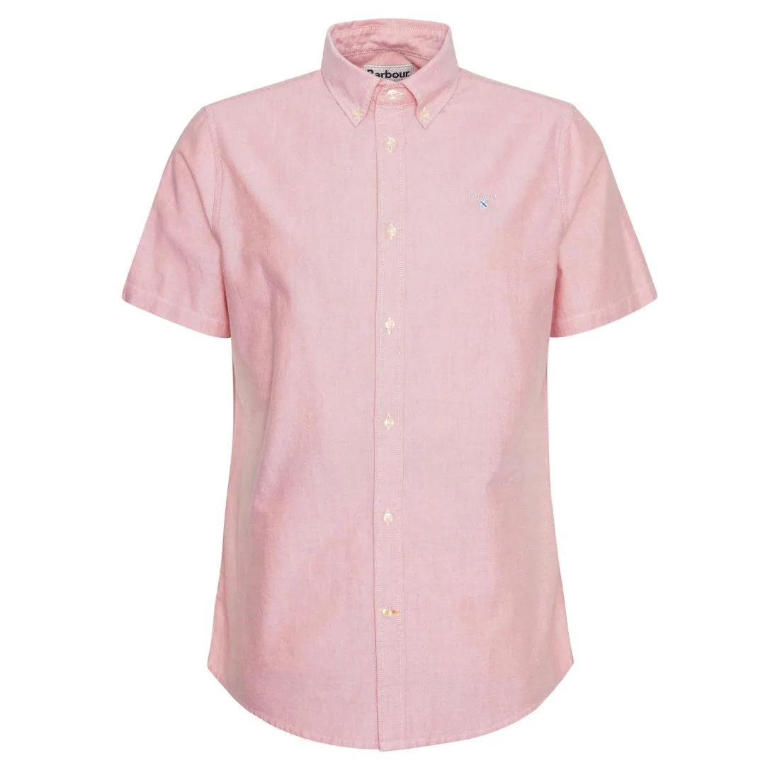 Barbour Oxford Tailored Short-Sleeved Shirt MSH5313 Horizon Orange