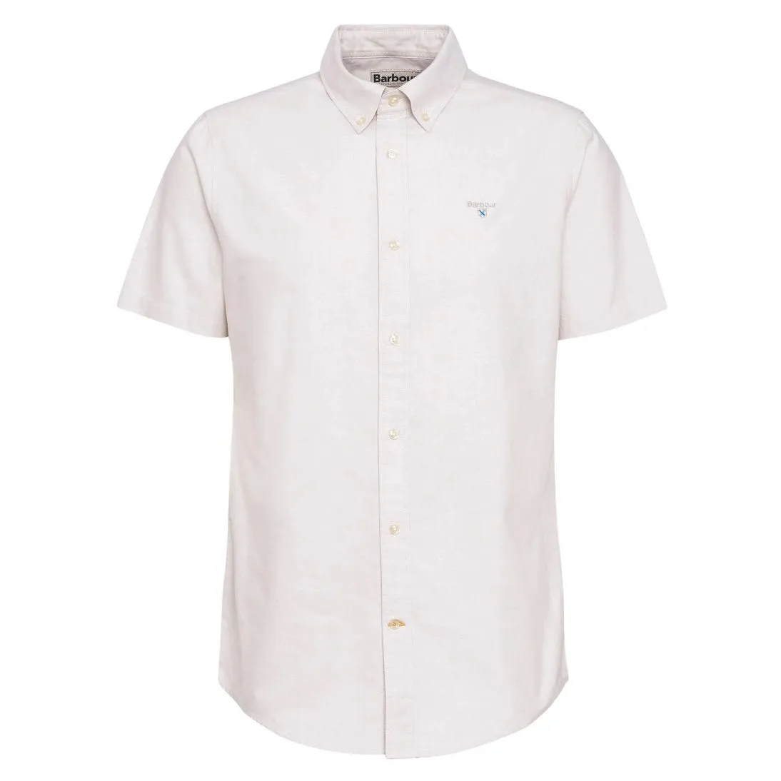 Barbour Oxford Tailored Short-Sleeved Shirt MSH5313 Oatmeal