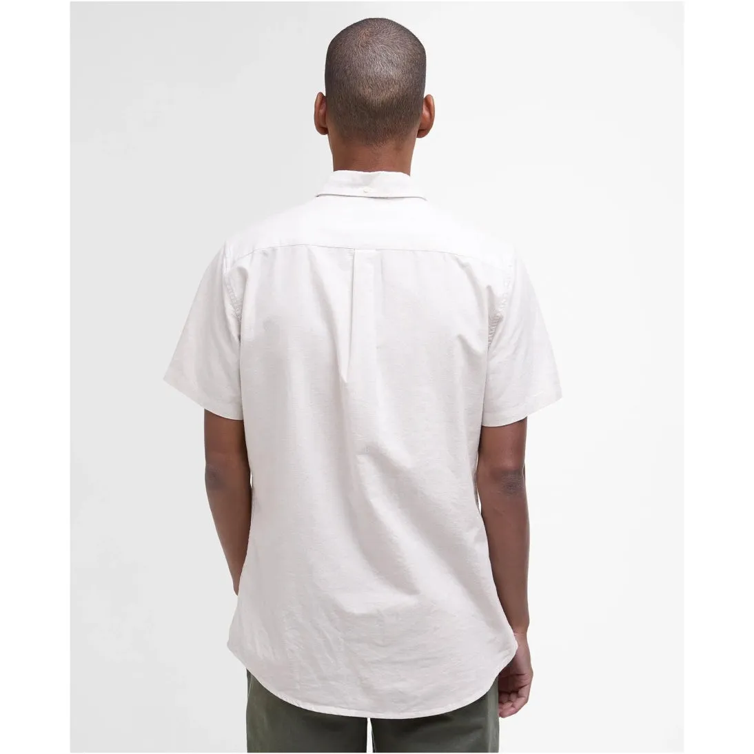 Barbour Oxford Tailored Short-Sleeved Shirt MSH5313 Oatmeal