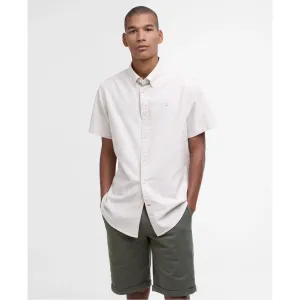Barbour Oxford Tailored Short-Sleeved Shirt MSH5313 Oatmeal