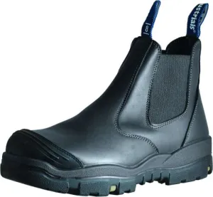 Bata Trekker Elastic Sided Safety Boots - Black (Size 6)