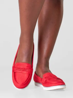 Be Unique Timeless Chain Loafer - Red