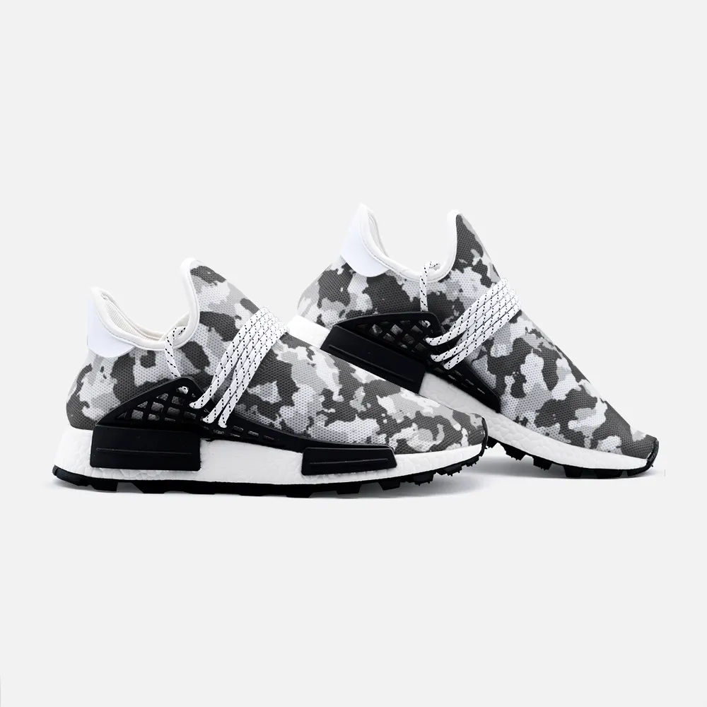 Black and White Camouflage Unisex Lightweight Sneaker S-1 Boost