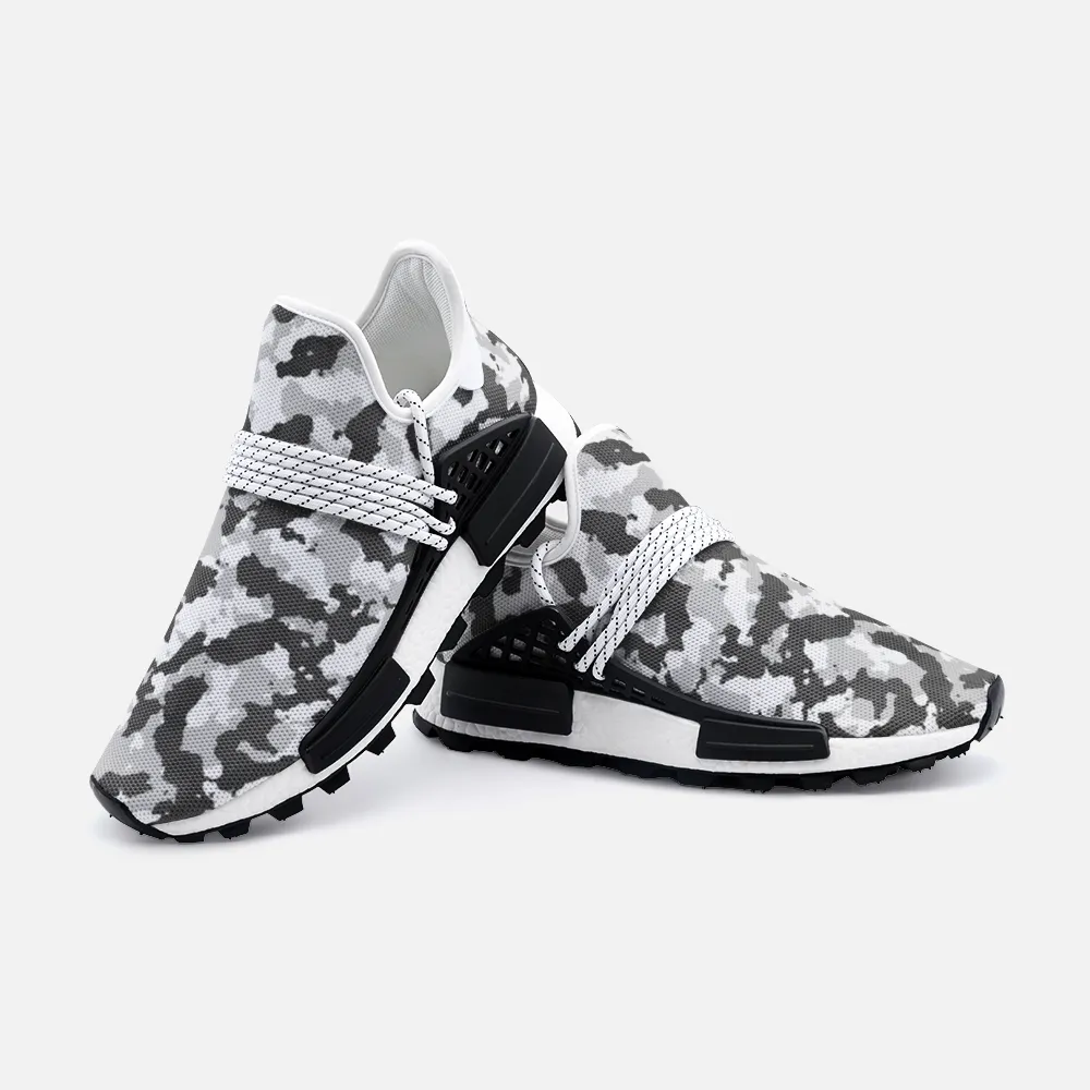 Black and White Camouflage Unisex Lightweight Sneaker S-1 Boost
