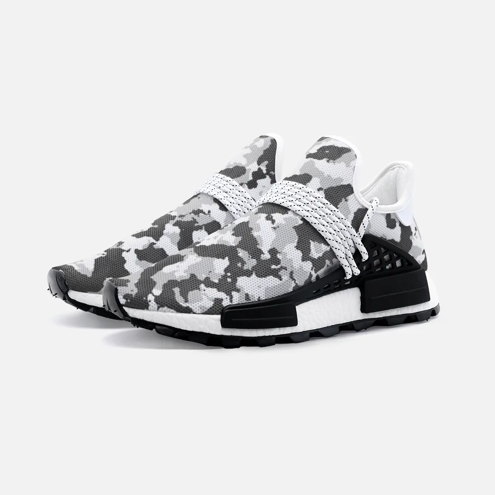 Black and White Camouflage Unisex Lightweight Sneaker S-1 Boost