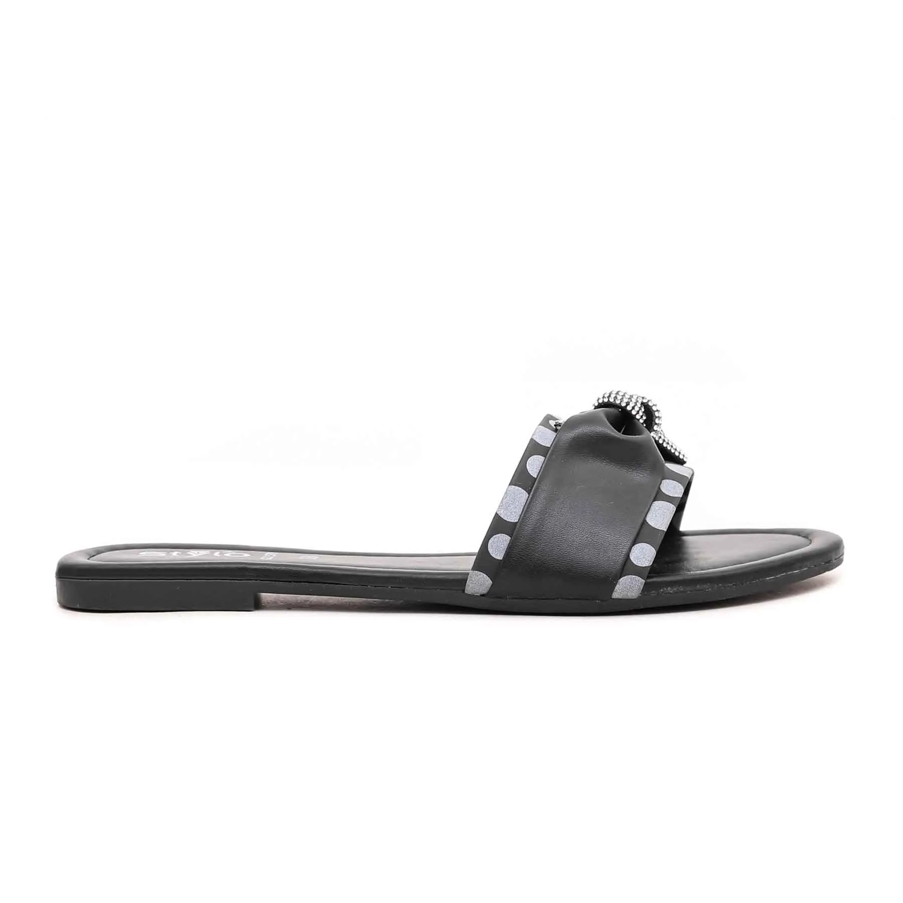 Black Casual Slipper CL1579
