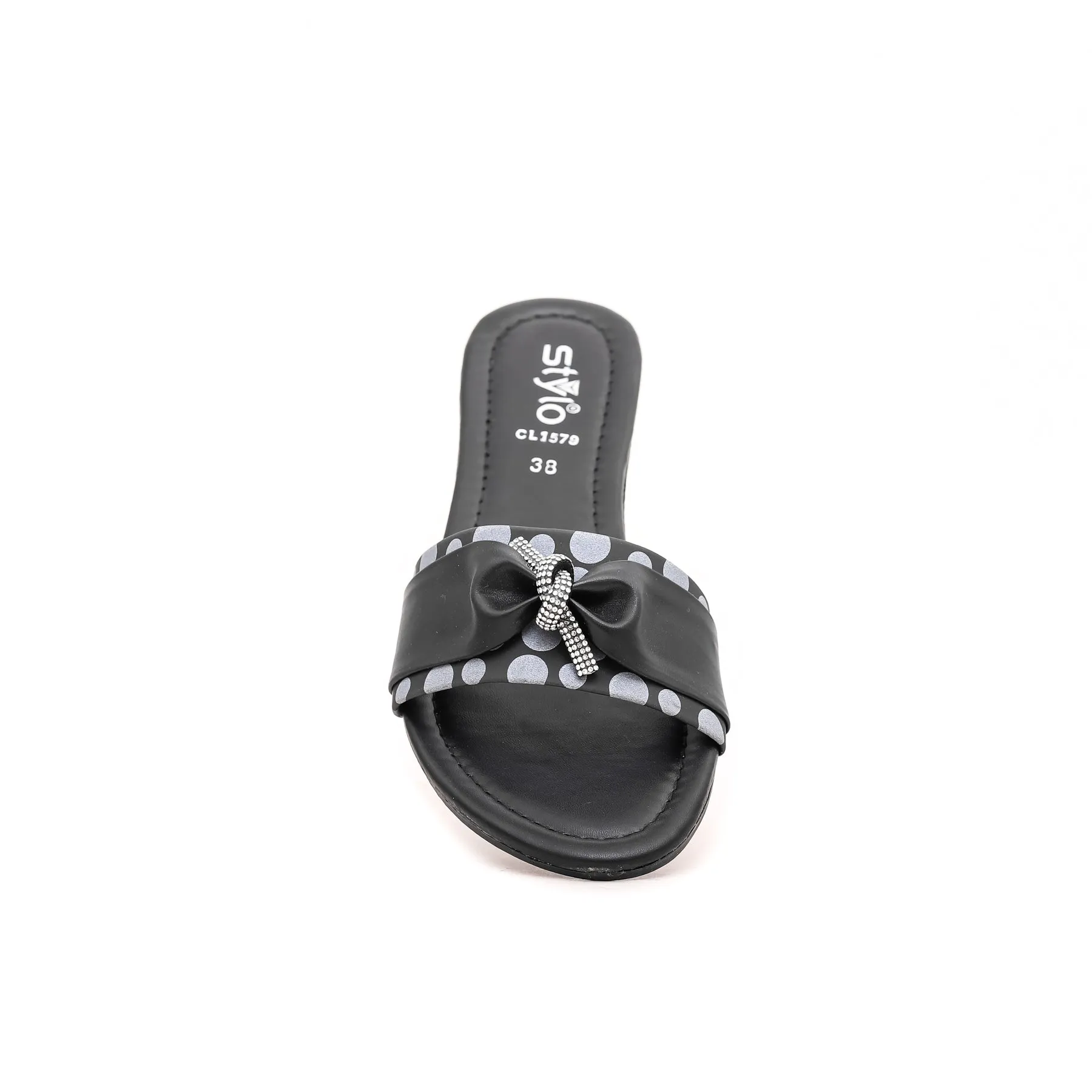 Black Casual Slipper CL1579