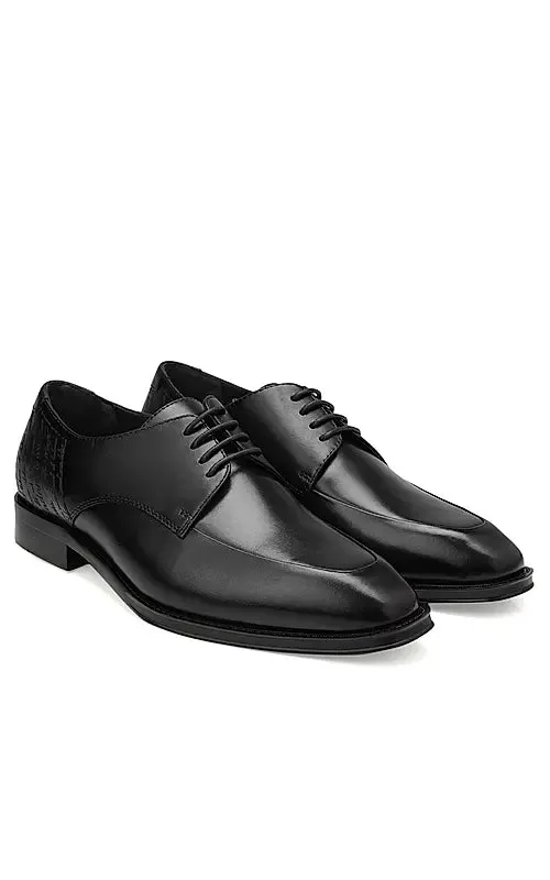Black Signato Leather Lace Ups