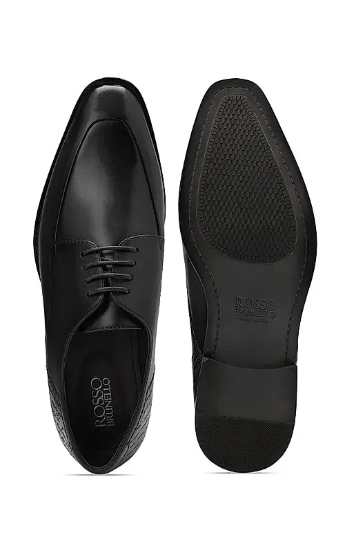 Black Signato Leather Lace Ups