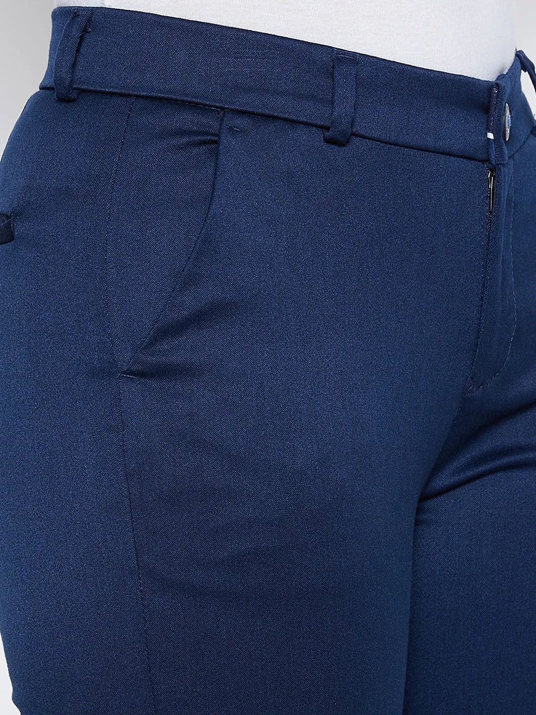 Blue Slim Trousers
