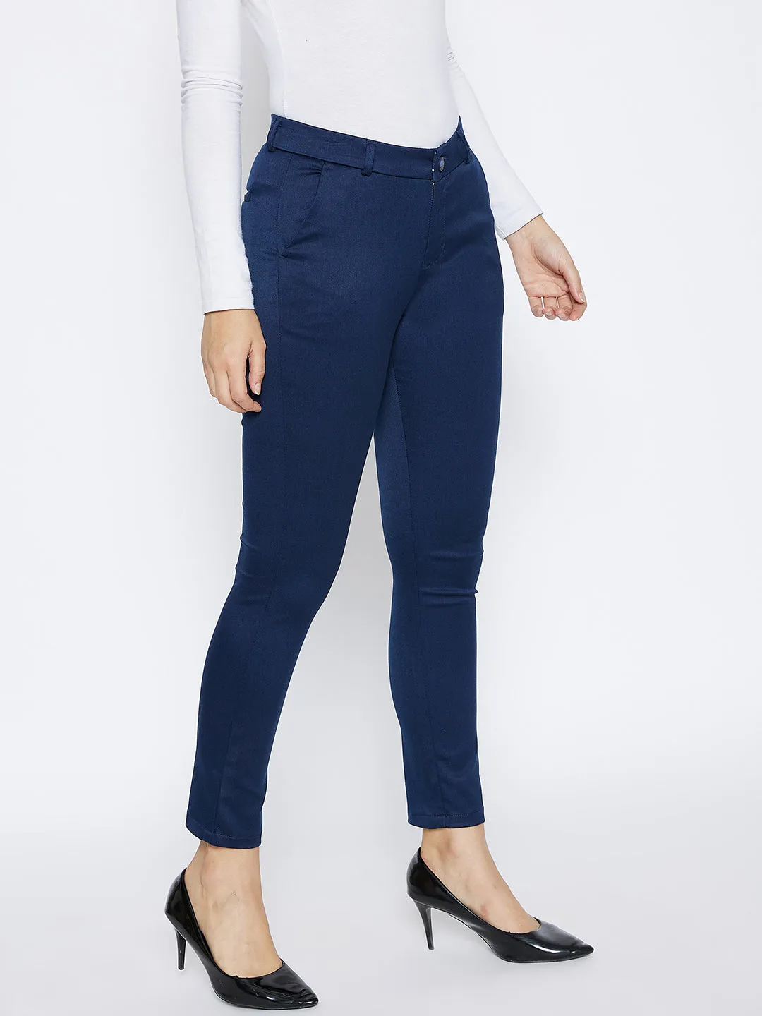 Blue Slim Trousers