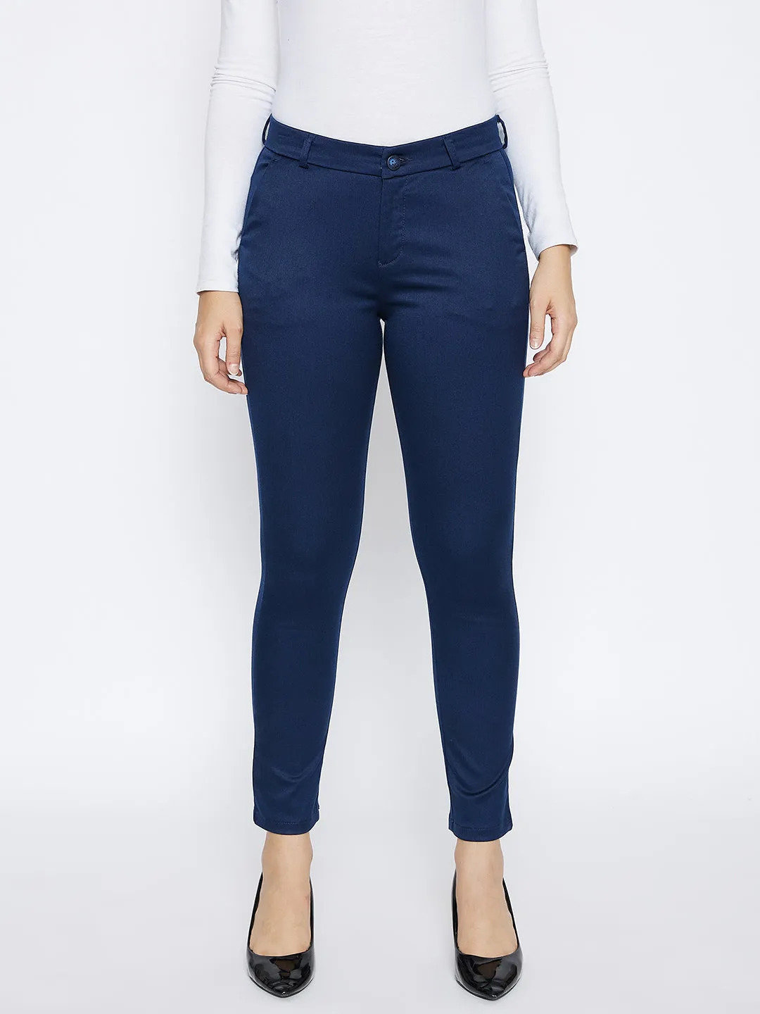 Blue Slim Trousers