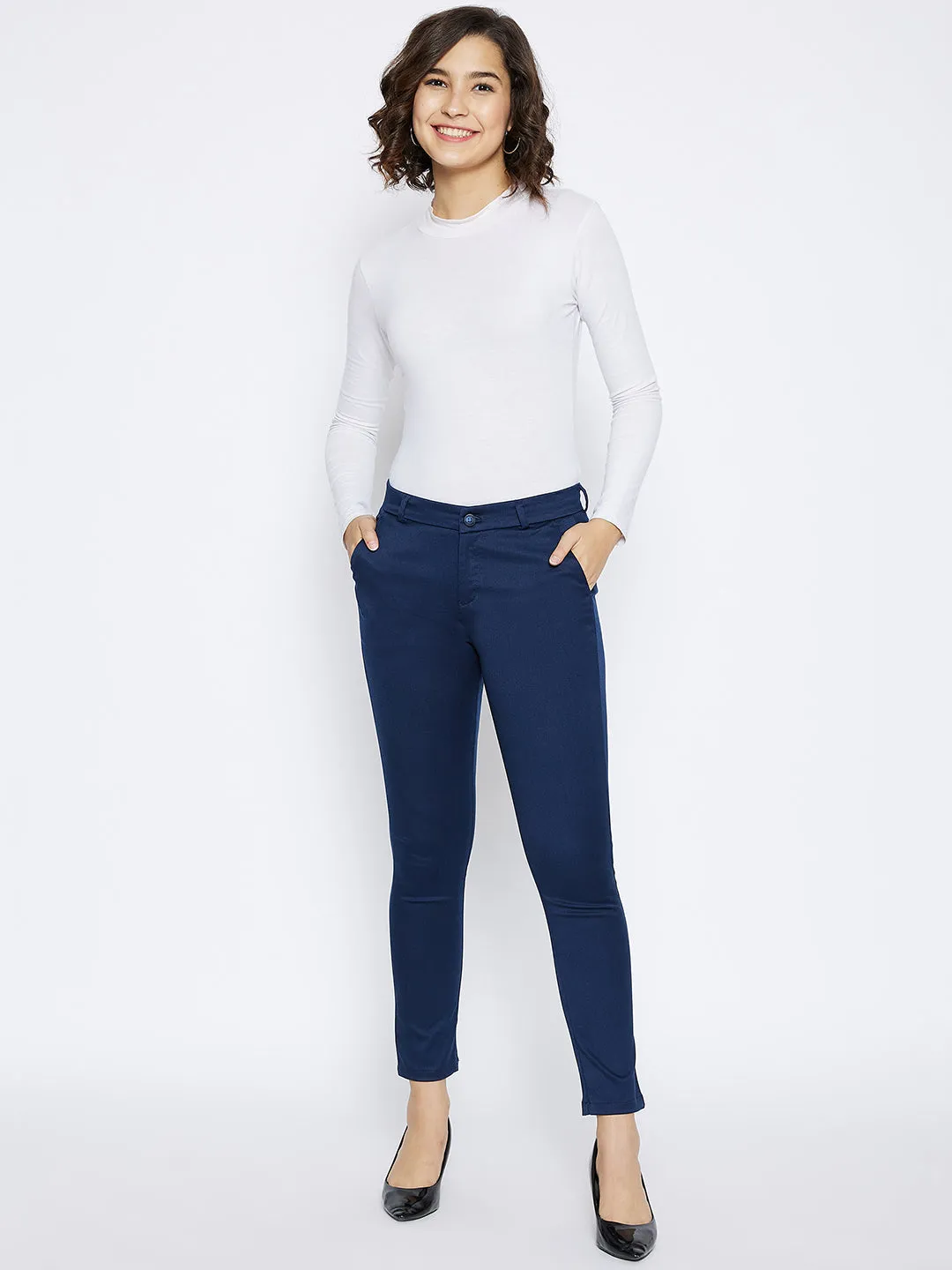 Blue Slim Trousers