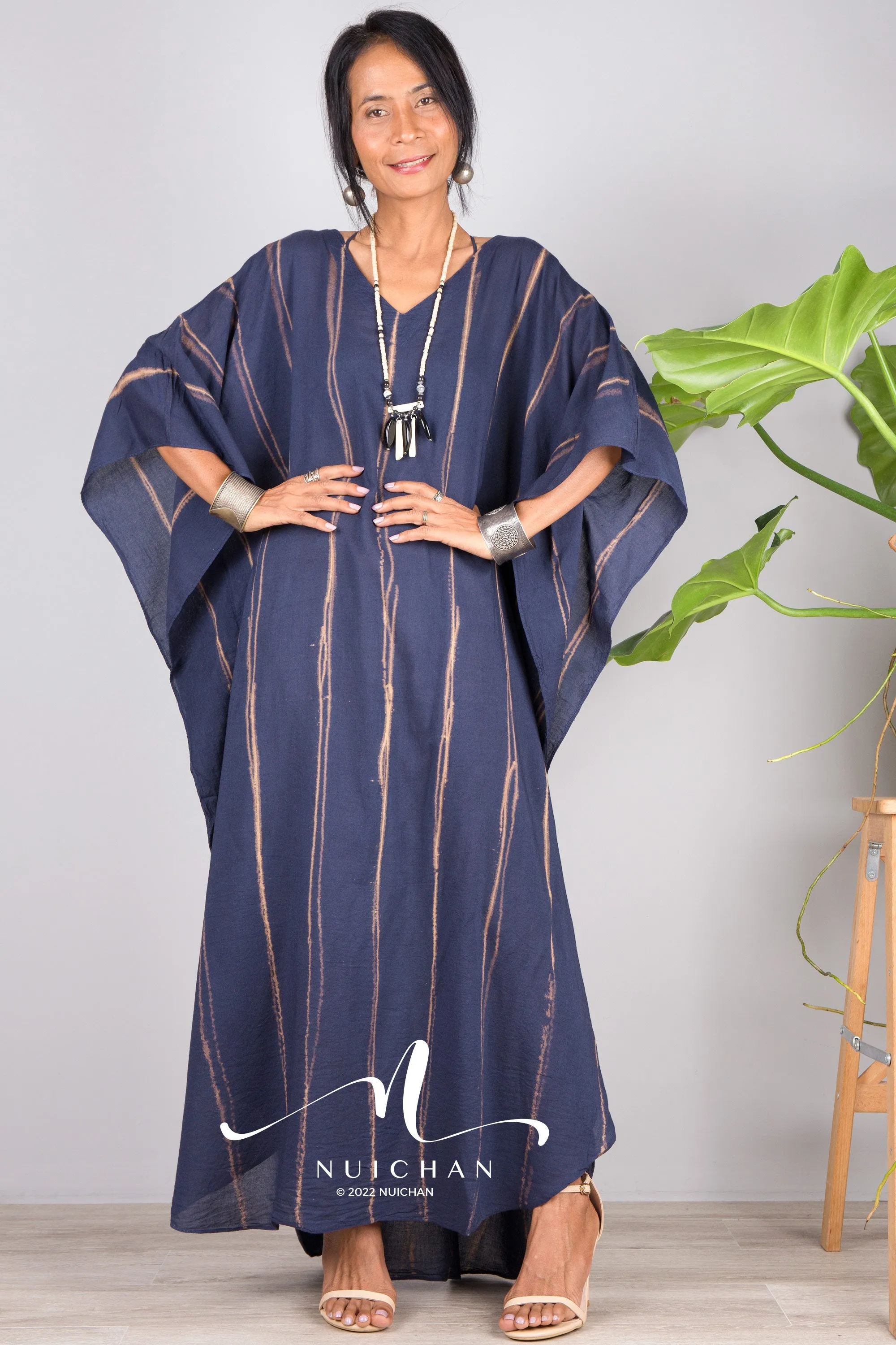Blue Tie dye kaftan