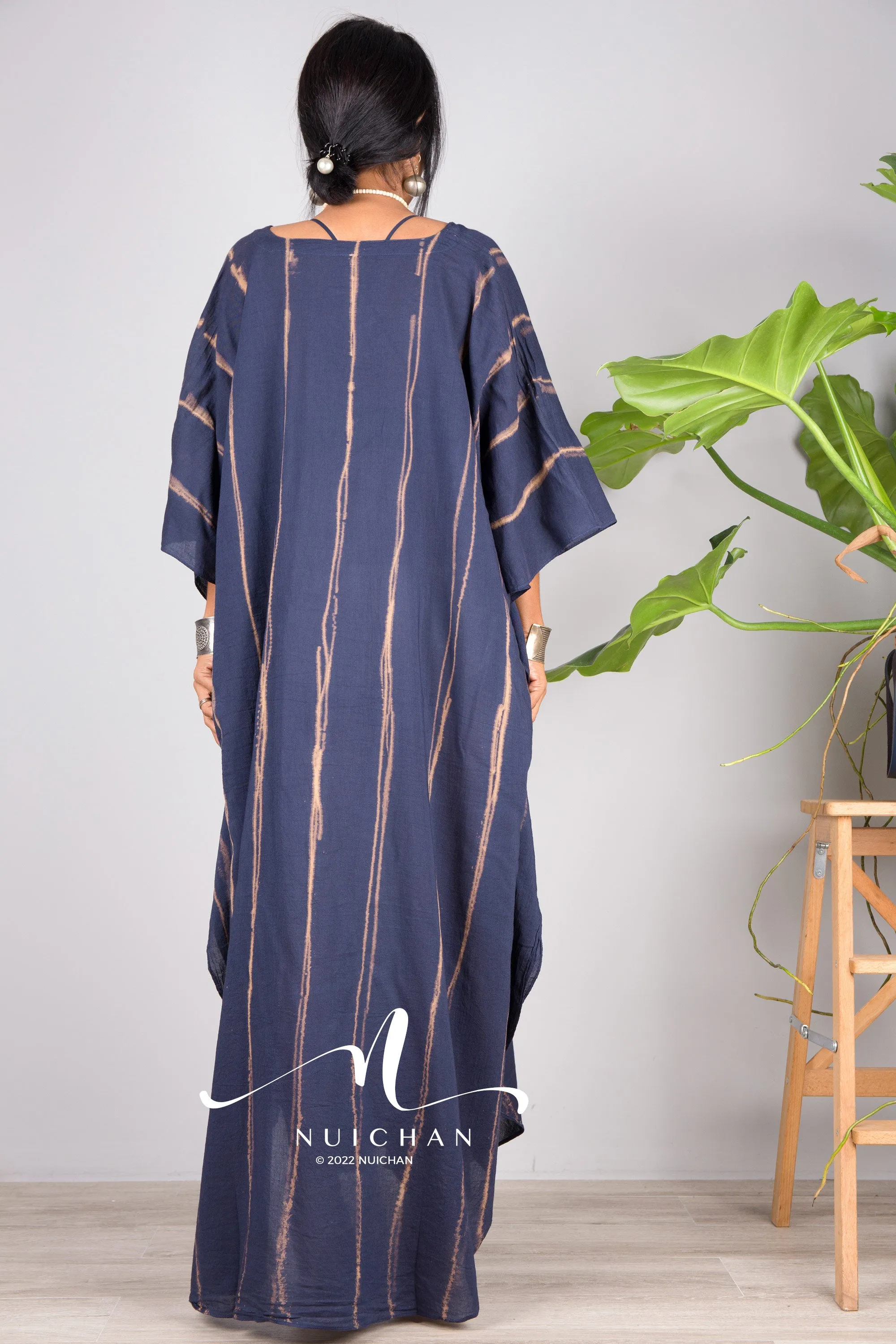 Blue Tie dye kaftan