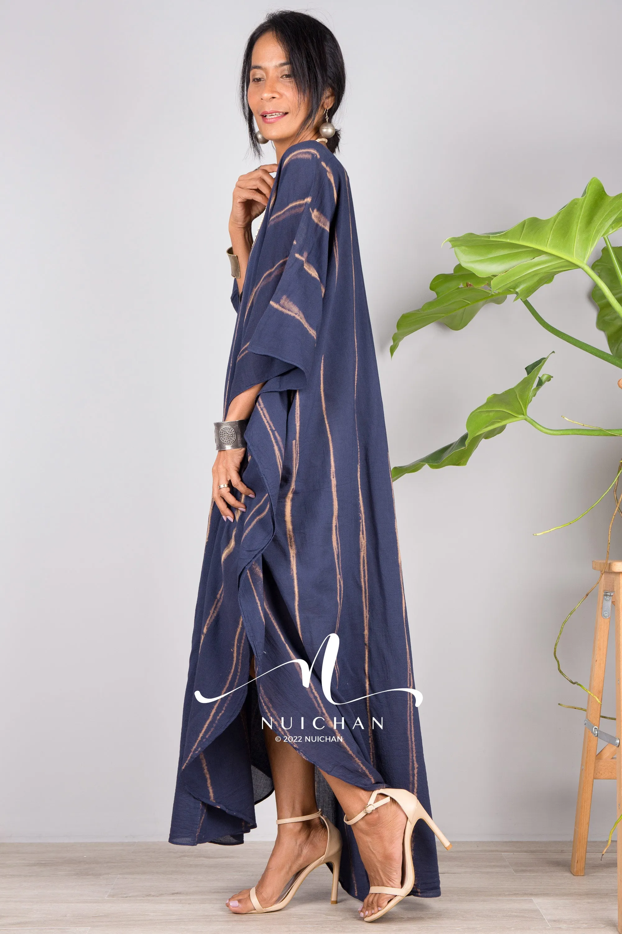 Blue Tie dye kaftan