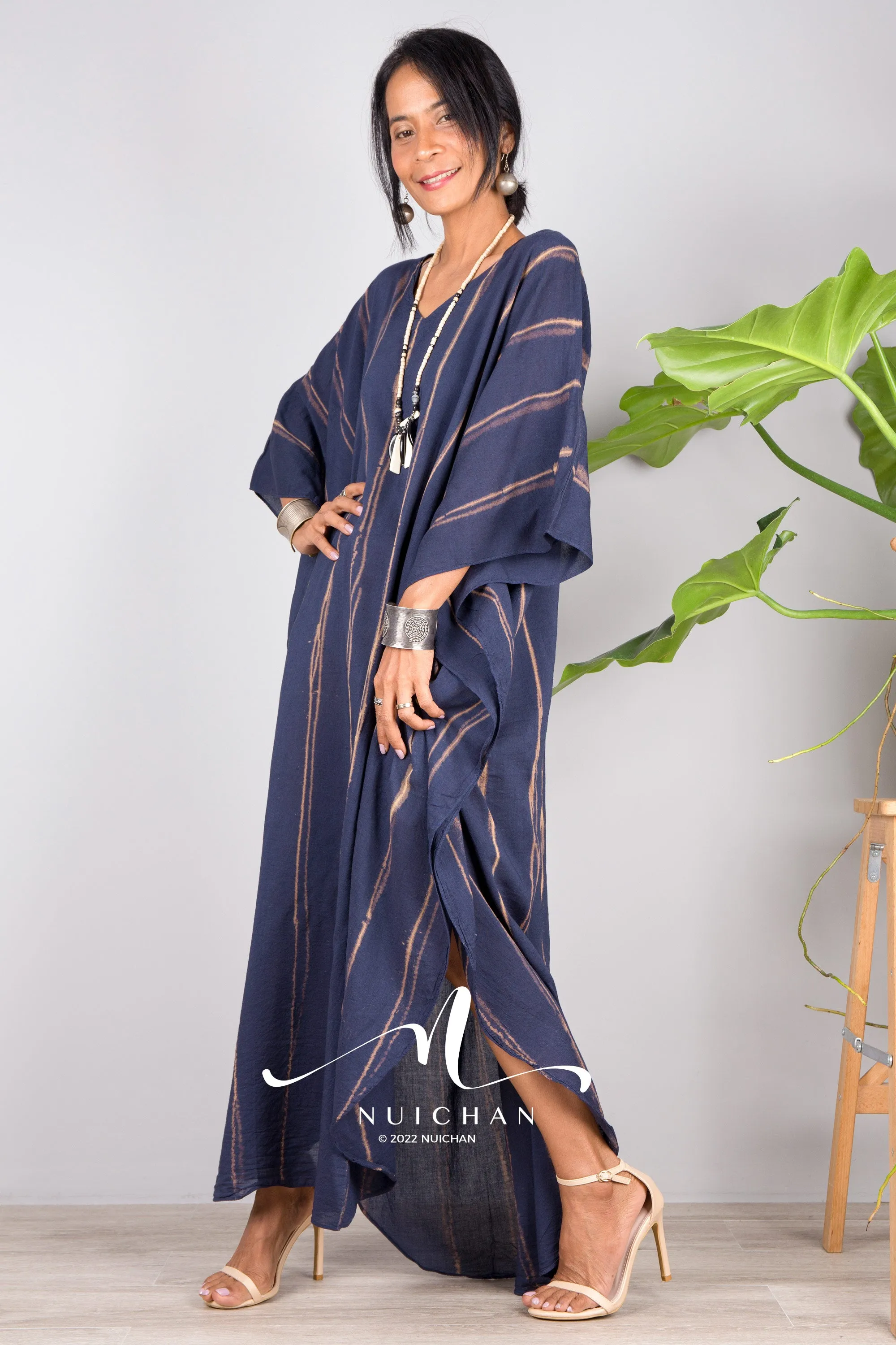 Blue Tie dye kaftan