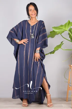 Blue Tie dye kaftan