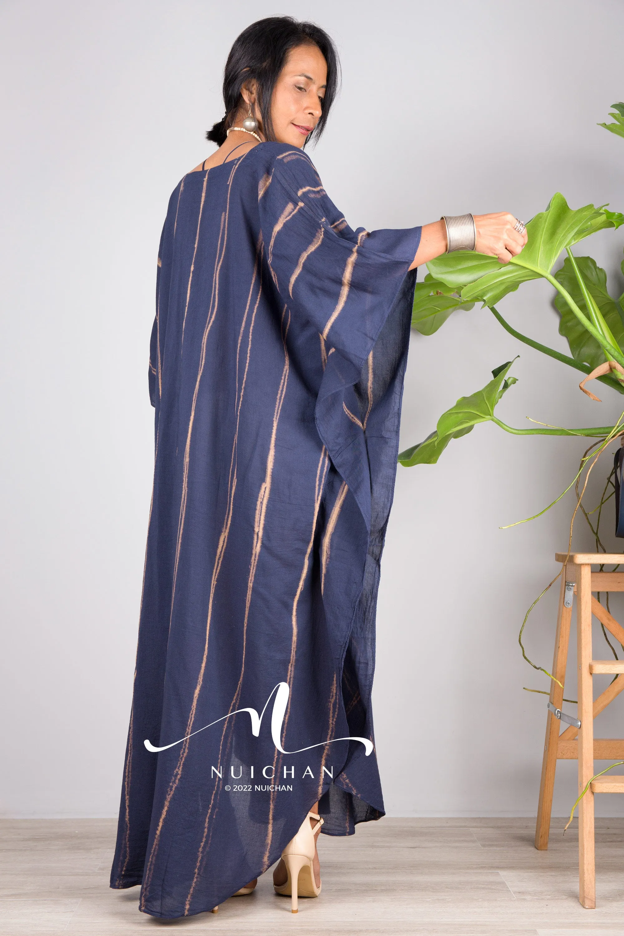 Blue Tie dye kaftan