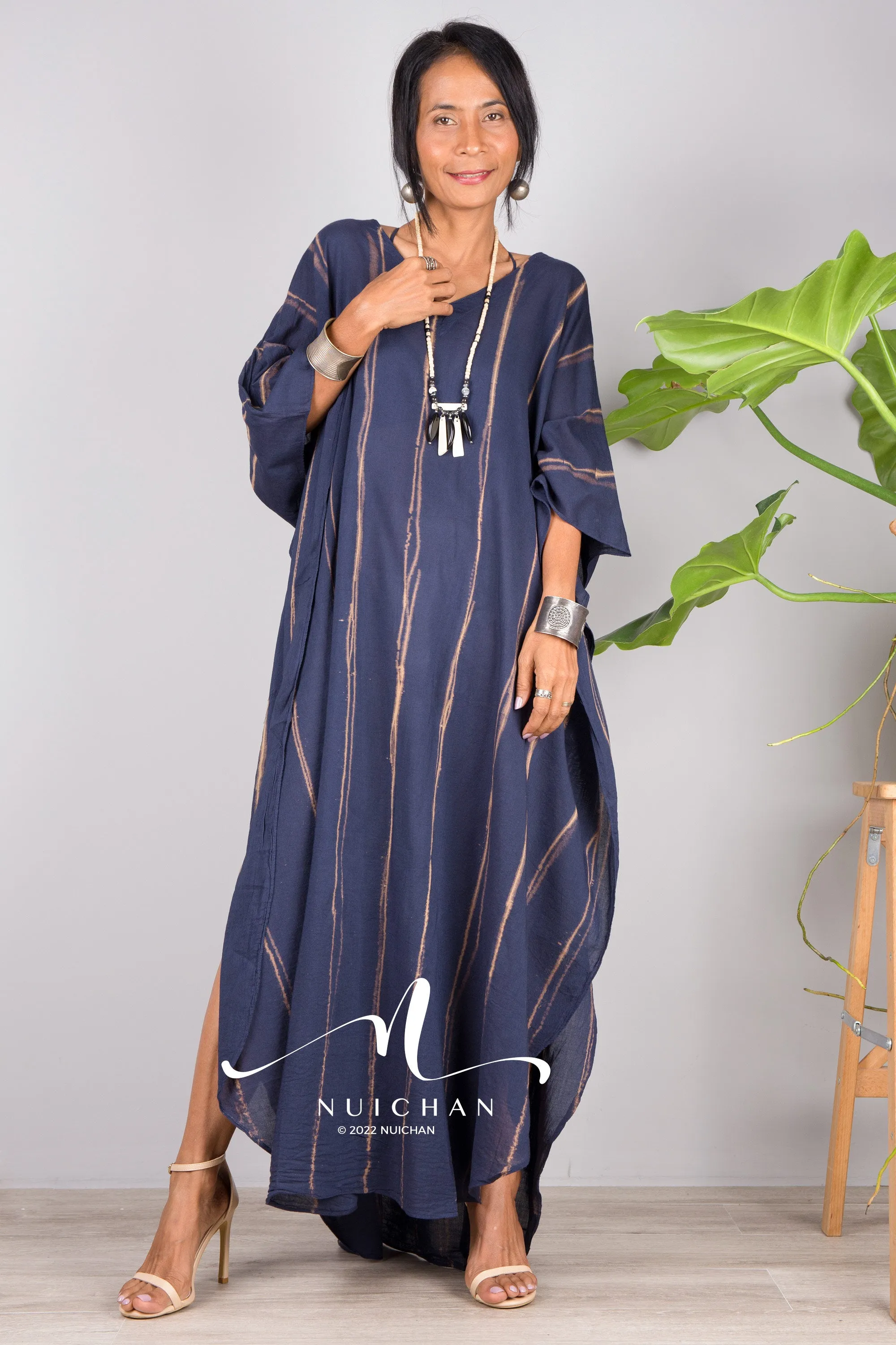 Blue Tie dye kaftan