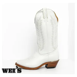 Boulet Women's 13" Cowgirl Boots White