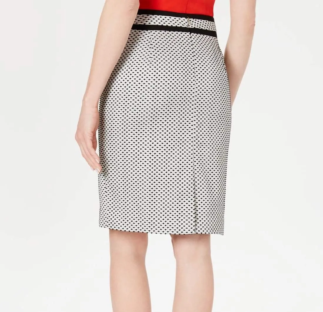 Calvin Klein Womens Petites Piped Business Wear Pencil Skirt
