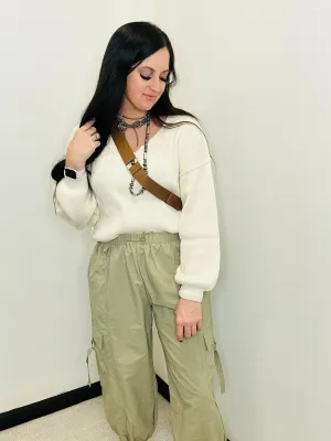 Carter Cargo Joggers in Olive