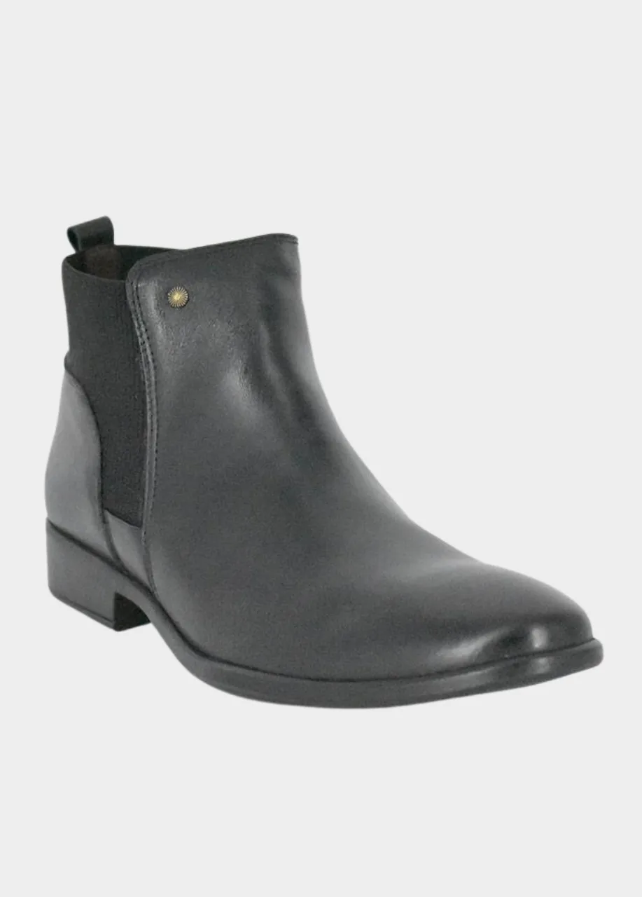 Cinderella Shoes Black Soft Cuff Ankle Boots