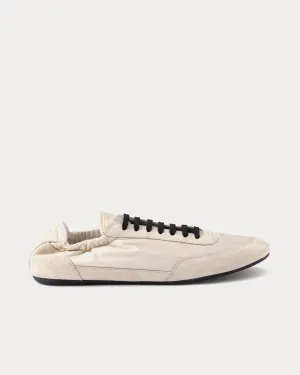 Collapse Re-Nylon & Suede Ivory Low Top Sneakers