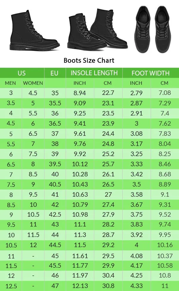 Colorful Math Formula Boots