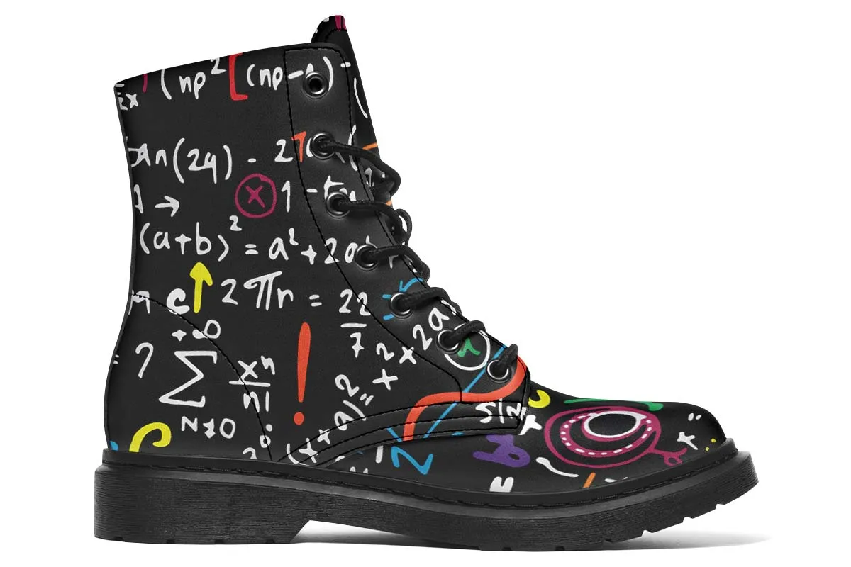 Colorful Math Formula Boots
