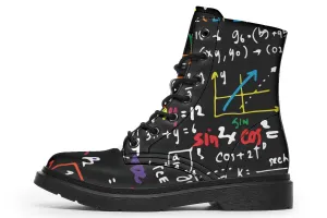 Colorful Math Formula Boots