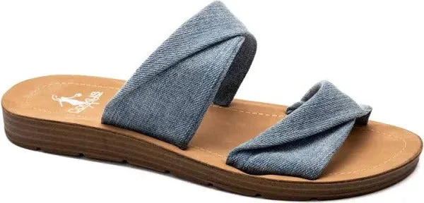 Corkys With a Twist Sandals Denim