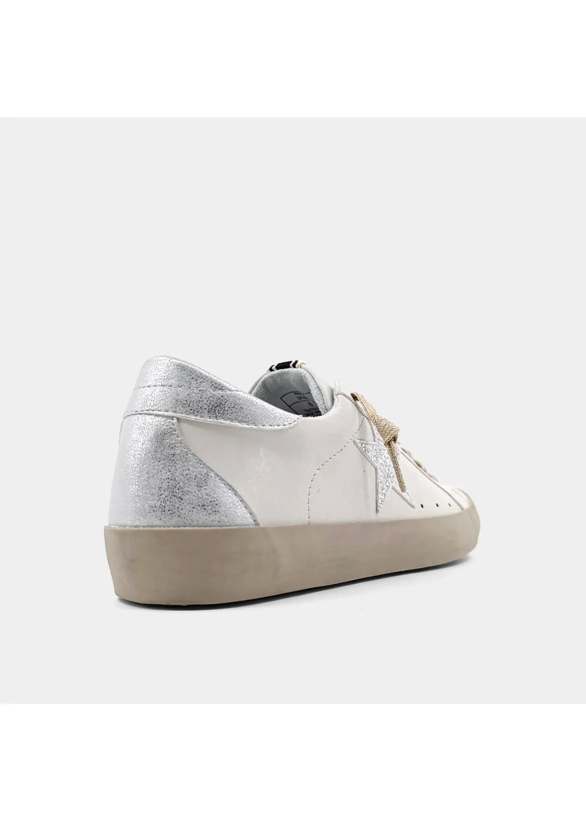crystal laceup sneaker