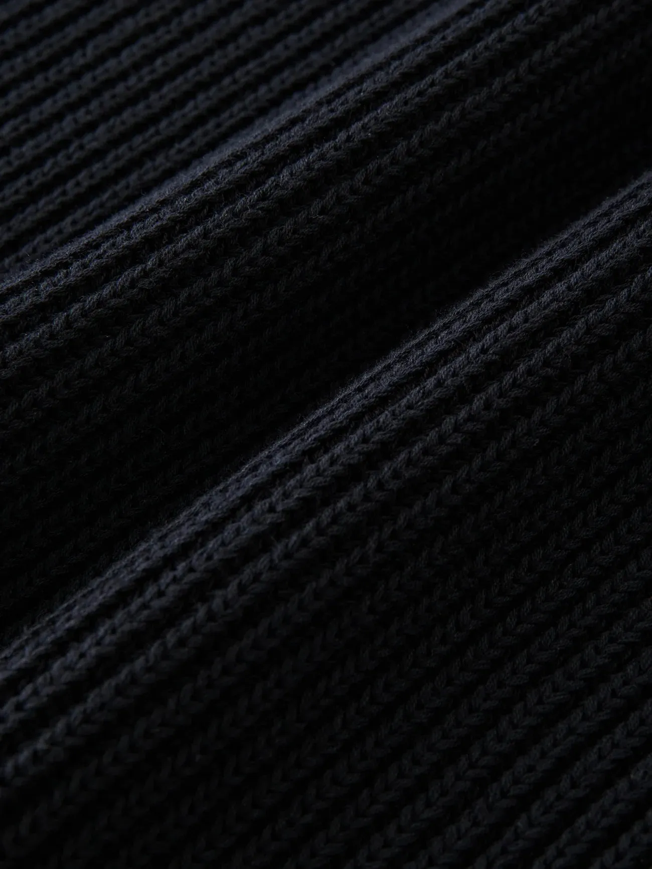 Darkest Navy Verda Asymmetric Knit